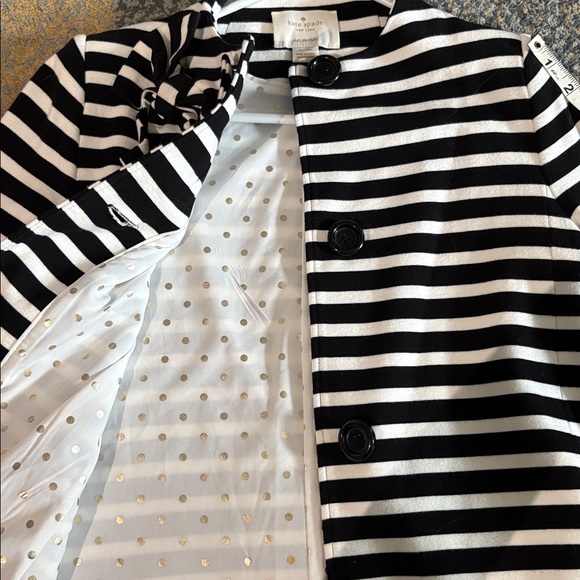 Kate Spade Girl Striped Swing Jacket/Size 12/NEW Condition - Picture 5 of 5